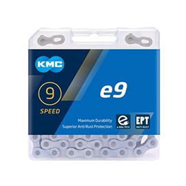 KMC Unisex's E9 Ept Chain, Dark Silver, 136 Link