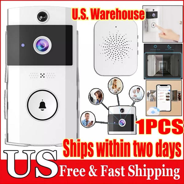 Smart Wireless WiFi Ring Doorbell Intercom Video Camera Door Bell