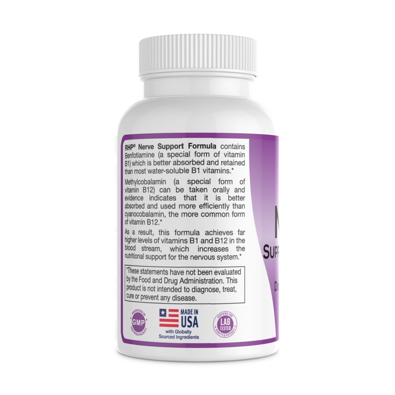 RHP Nerve Support Formula. Nutritional Support for Neuropathy and Nerve