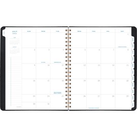 At-A-Glance Signature 2024 Weekly & Monthly Planner, Large 11.25 x 9 inches, Black Bonded Leather, English