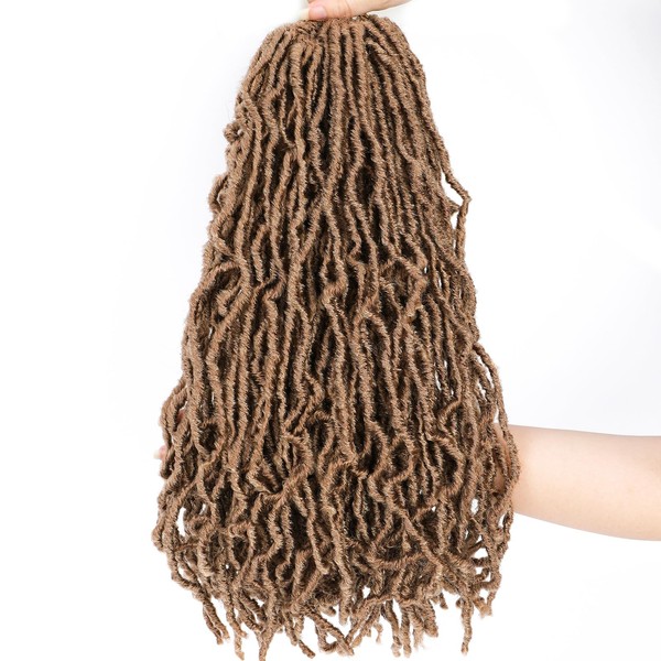 Faux Locs Crochet Hair Blonde Soft Locs 18 Inch 7