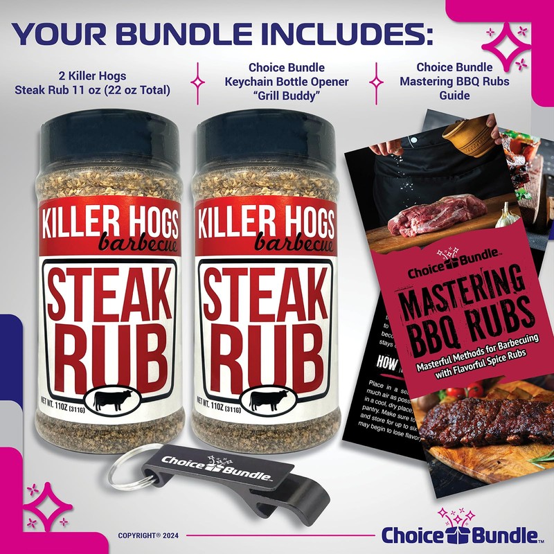 Killer Hogs Steak Rub Premium BBQ Barbecue Spice Seasoning 2
