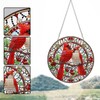 STGLCR Diamond Painting Cardinal Ornament 5D Bird Wreath DIY Diamond