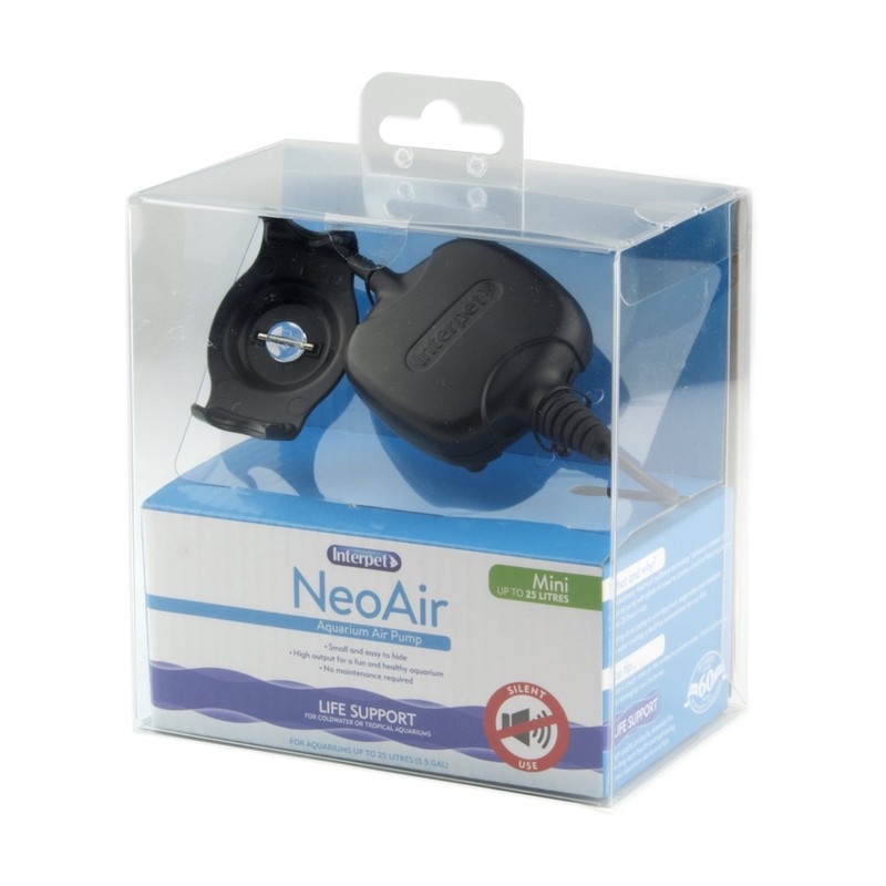 Interpet NeoAir Pump, Silent, High Output Powerful Oxygenator for Small