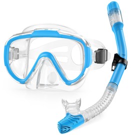 Lealinga 2023 Adult Snorkel Set, Diving Goggles, Snorkelling Set with Panoramic Wide View Diving Mask, Anti-Leak Snorkel Mask for Snorkelling, Swimming and Diving