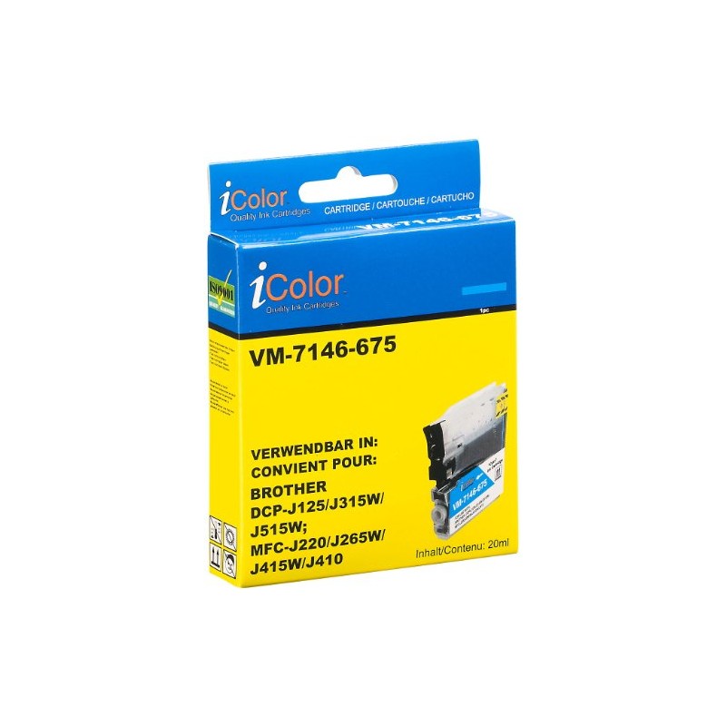 iColor Brother LC985 Cyan Inkjet Cartridges