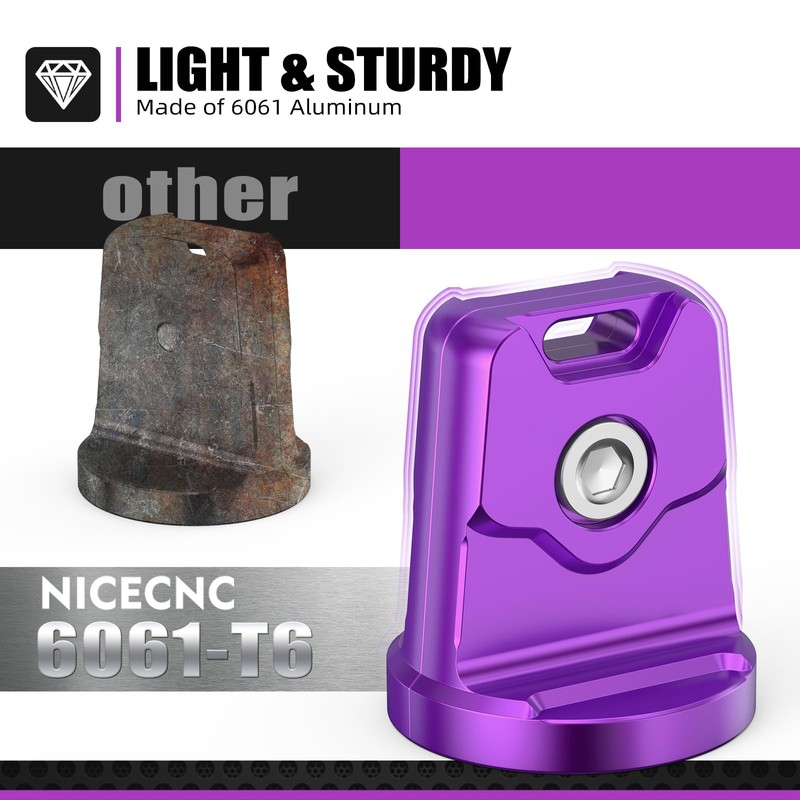 NICECNC Purple Key Cover Cap Key Head Cover Key Case