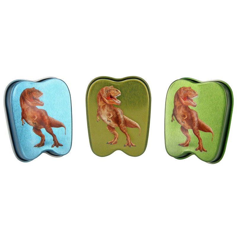 Depesche 5615 Tin Box Dino World, approx. 5.4 x 4.3