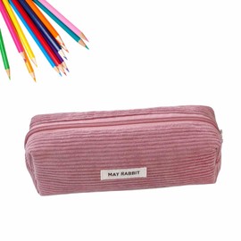 Pink Pencil Case, Aesthetic Case, Corduroy Fabric, Shake Pen, Pencil Bag, Supplies Pencil Case, School Pencil, School Supplies, for School, Teenagers, Back To School Clean Girl