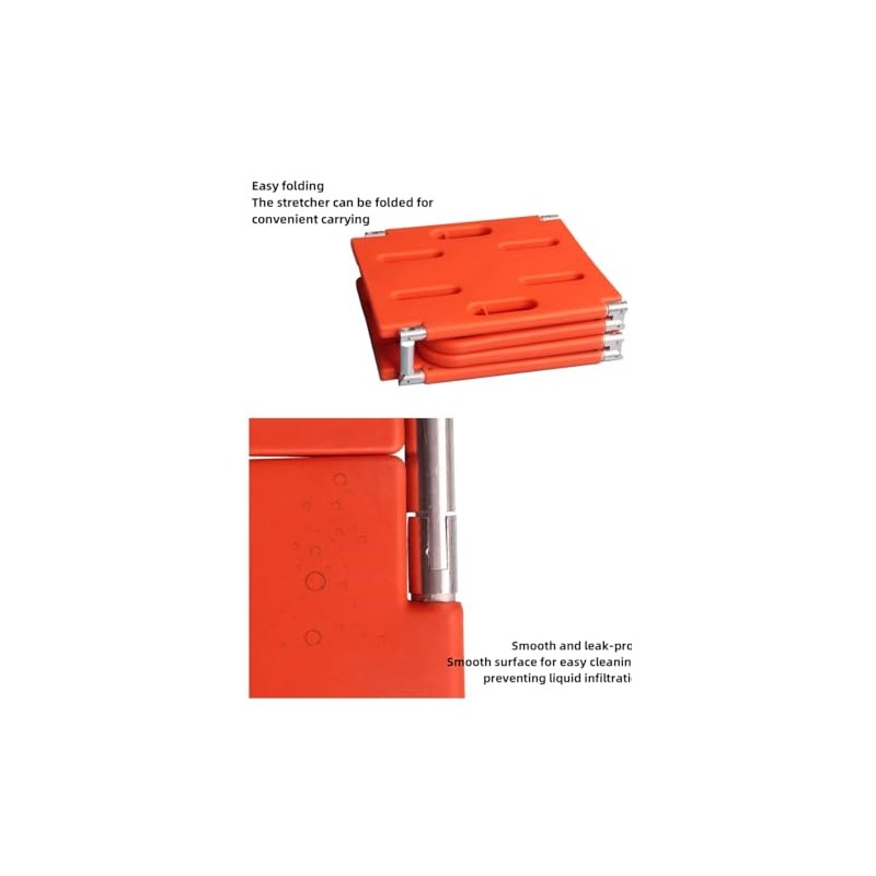 Plastic Folding Stretcher, Four-fold, Two-fold, Water-Floatable Spinal Fixation Board, Spinal