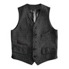 Solovedress Wool Suit Vest, Formal Regular Fit, Gray, XS