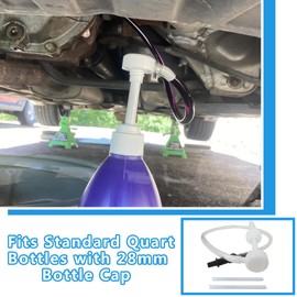 BGEHHCY Fluid Pump for Standard Quart Bottles with 28mm Cap – Includes 3rd Hand Adapter and Long/Short Suction Tubes for Easy Pumping