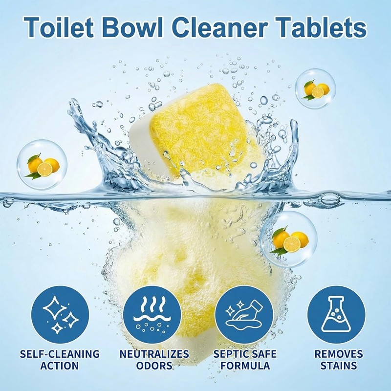 Maebho Toilet Bowl Cleaner Tablets – Deodorizer & Septic Safe,