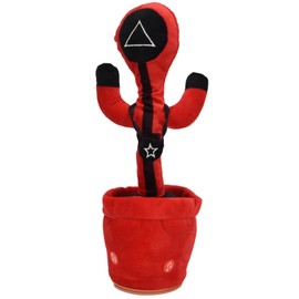 Electric Stuffed Toy Innovative Cute Dancing Singing Recording Luminous Toy Holiday Birthdays GiftTriangular Face