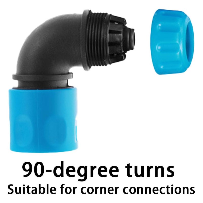 Garden Hose Quick Coupling Angle Adapter, 1/2 Inch Hose Connection