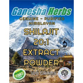 ganesha herbs Shilajit Extract 10% Fulvic Acid 20:1 High Potency 100 grams  3 months supply!