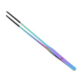 CAPASTEC Reptile Feeding Tongs, Stainless Steel Lizard Feeding Tongs, Aquarium Straight Feeding Tweezers for Reptiles W/Rubber Tip, Terrarium Feeding Tongs for Gecko,10.83", Assorted Color