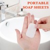 BESPORTBLE Mini Travel Toiletry 3 Pcs Paper Soap Sheets Soap