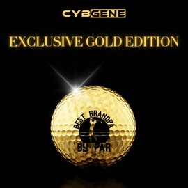 Funny Grandpa Gifts Golf Balls Set for Men or Him, Perfect for Grandpa, Coworkers, Boss, Golfers, Golf Lovers for Birthday & Father's Day - Gold