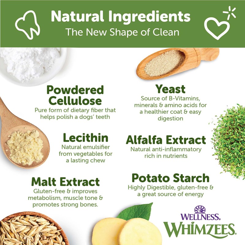 Wellness WHIMZEES Value Pack Dog Dental Treat, Chews, Freshens Breath,