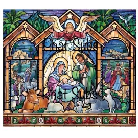 Unbranded 20oz Sublimation Tumbler Wrap Nativity Scene Ready To Press Heat Transfer