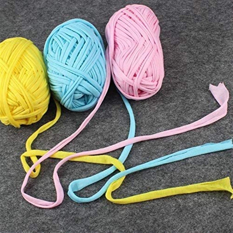 100g/ball Thick Cloth Fabric Strip Yarn Polyester Craft Hand Knitting