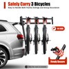 Bicycle Rack for Car Trunk Mount 3-Bike Foldable Bike Rack