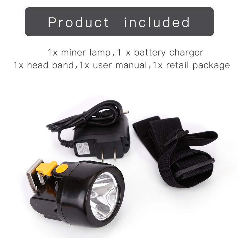 Yongkist Superbright Mining Light,Underground Mining Headlamp Coon Hunting Lights Waterproof
