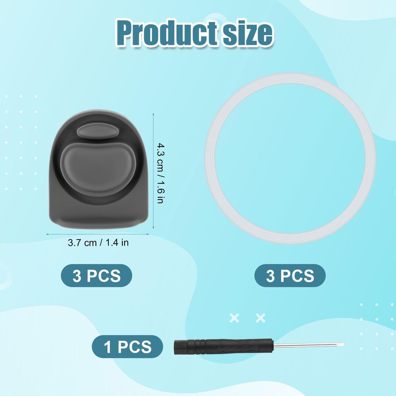 3pcs Bottle O Seal Ring & 3pcs Gasket Replacement Stopper