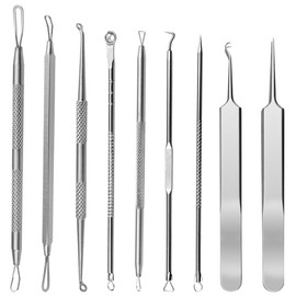 BGTXINGI 9 Pieces Blackhead Remover Pimple Popping Tool Kit for Acne Blackhead Whitehead Pimples Spot Removal Tool