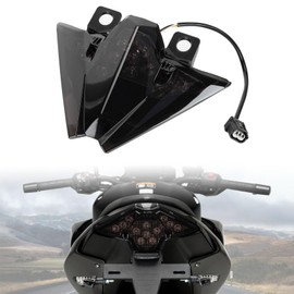 PSLER Ninja 500 Z500 Tail Light - Motocycle LED Integrated Brake Running Rear Stop Light Lamp for Ninja 500SE EX500 2024 2025 Accessories,Smoke