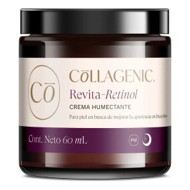 Crema Facial Antiarrugas Collagenic Con Retinol Y Colágeno Hidrolizado Para Día y Noche Mejora la Firmeza y Textura de la Pie