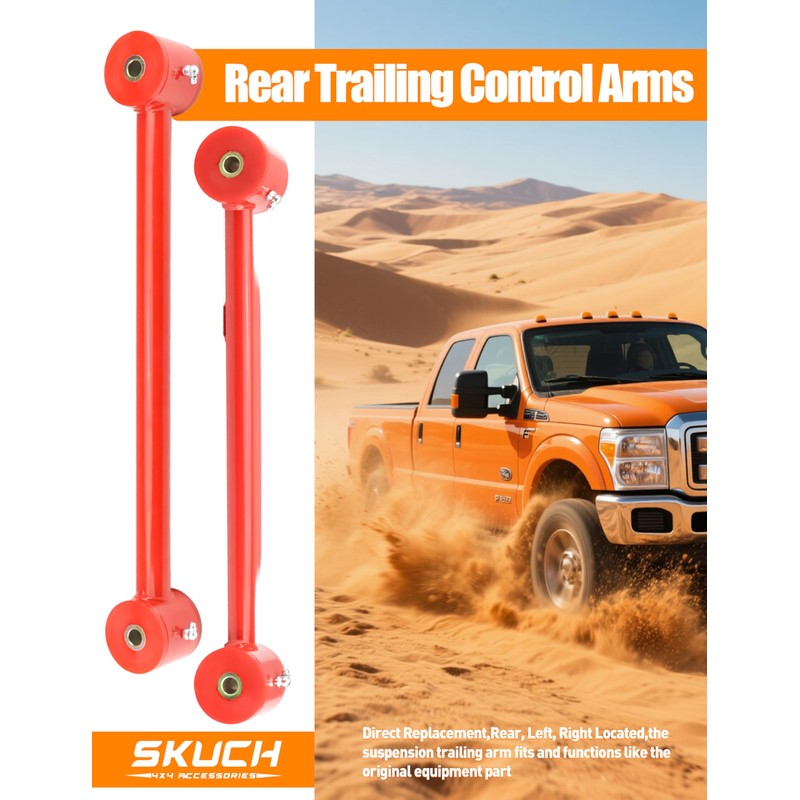 4 pc Rear Upper & Lower Control Arms Kit – Fits
