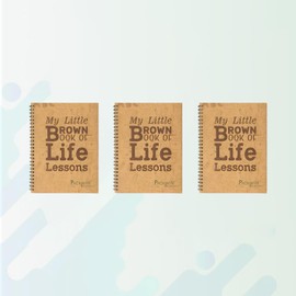 Packmate Spiral Notebook (Pack of 3), Unbleached Chemical Free Recycled Paper, Sustainable Product, Regular Life Lesson Design