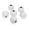 abalorio espaciadoras redondas de plata de ley de 8 mm
