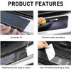 4 Pieces Car Door Sill Protector,Carbon Fiber Threshold Anti-Scratch Sticker
