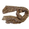 Beautiful Beige Large Animal Leopard Print Style Shawl/Scarf/Wrap