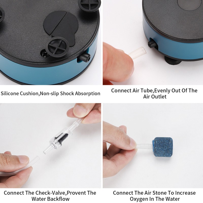 Mini USB Oxygen Pump for Small Fish Tanks DC5V Portable