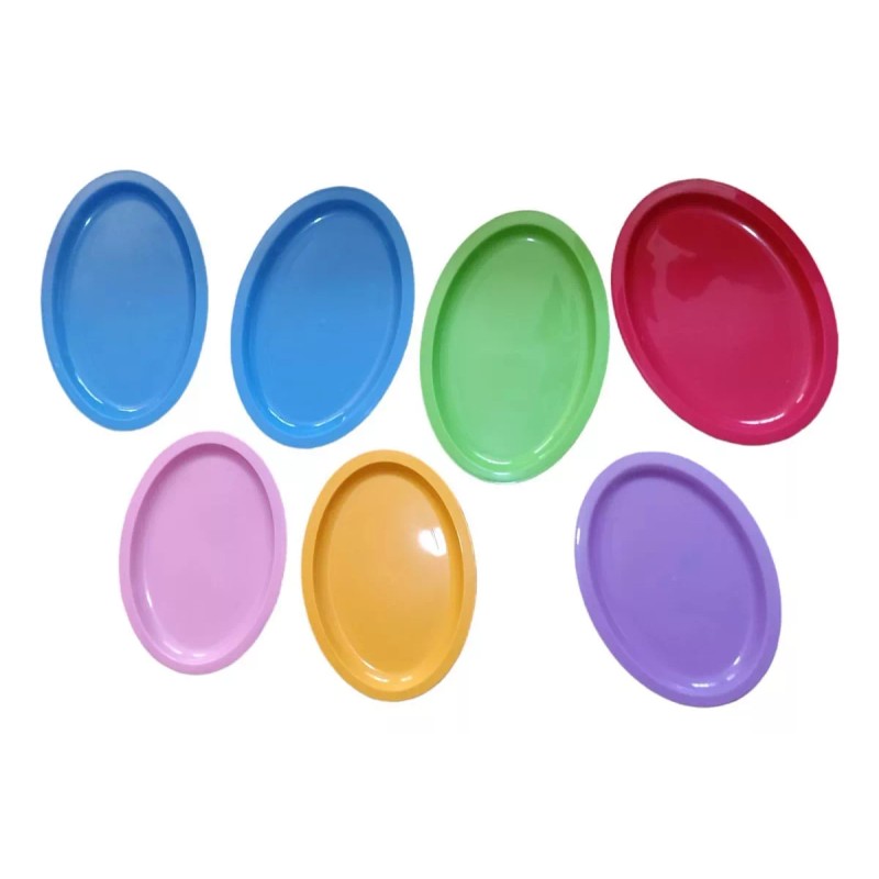 Plásticos genéricos Plato Tampiqueño D Plástico Plato Ovalado Grande 28cm,