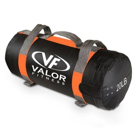 Valor Fitness SDB-20 Pre-Filled Sandbag, 20 lb,Black/Red