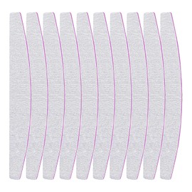 Trimming Shop 10 Stück Halbmond-doppelseitige Schmirgelbrett, professionelles Nagelfeilen-Set, Körnung 100/180, Nagel-Styling-Werkzeuge für Fingernägel, Zehennägel, Haustier-Nagelpflege &