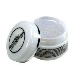 LED/UV Aufbau Gel Diamond Shimmer mit feinen Glitzerpartikeln 15 ml (klar)