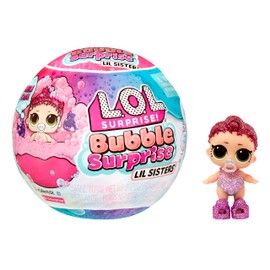 LOL Surprise Bubble Surprise Lil Sisters - RANDOM ASSORTMENT - Collectable Doll, Baby Sister, Surprises, Accessories, Bubble Surprise Unboxing & Bubble Foam Reaction - Great for Kids Ages 4+