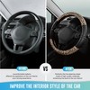 Road Comforts Leopard Steering Wheel Cover - Made with PVC
