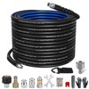 TUTULUCK Sewer Jetter Kit for Pressure Washer 100ft – 5800PSI
