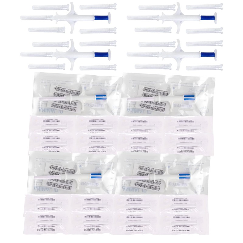 Microchips4Pets | (Eco Set) | (20-Pack +20 QR Codes) |