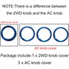 NOWIGOT for Tacoma Aluminum Alloy AC Air Conditioner 2WD Switch