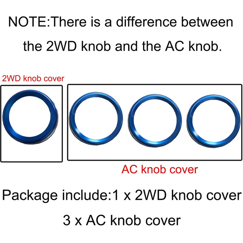 NOWIGOT for Tacoma Aluminum Alloy AC Air Conditioner 2WD Switch