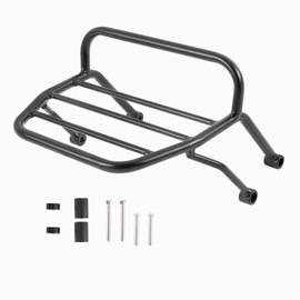 TAZGANTAX Motorcycle Front Luggage Rack Cargo Carrier Support Shelf Fits for Ho-nda CT125 CT 125 Hunter Cub HunterCup 125 Accessories 2020 2021 2022 2023 Upper Headlight Cargo Rack (Front Rack)