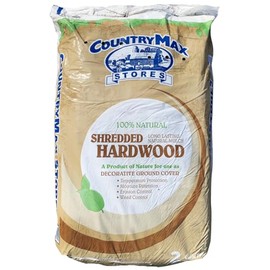 CountryMax Natural Shredded Hardwood Mulch, 2 Cu. Ft.